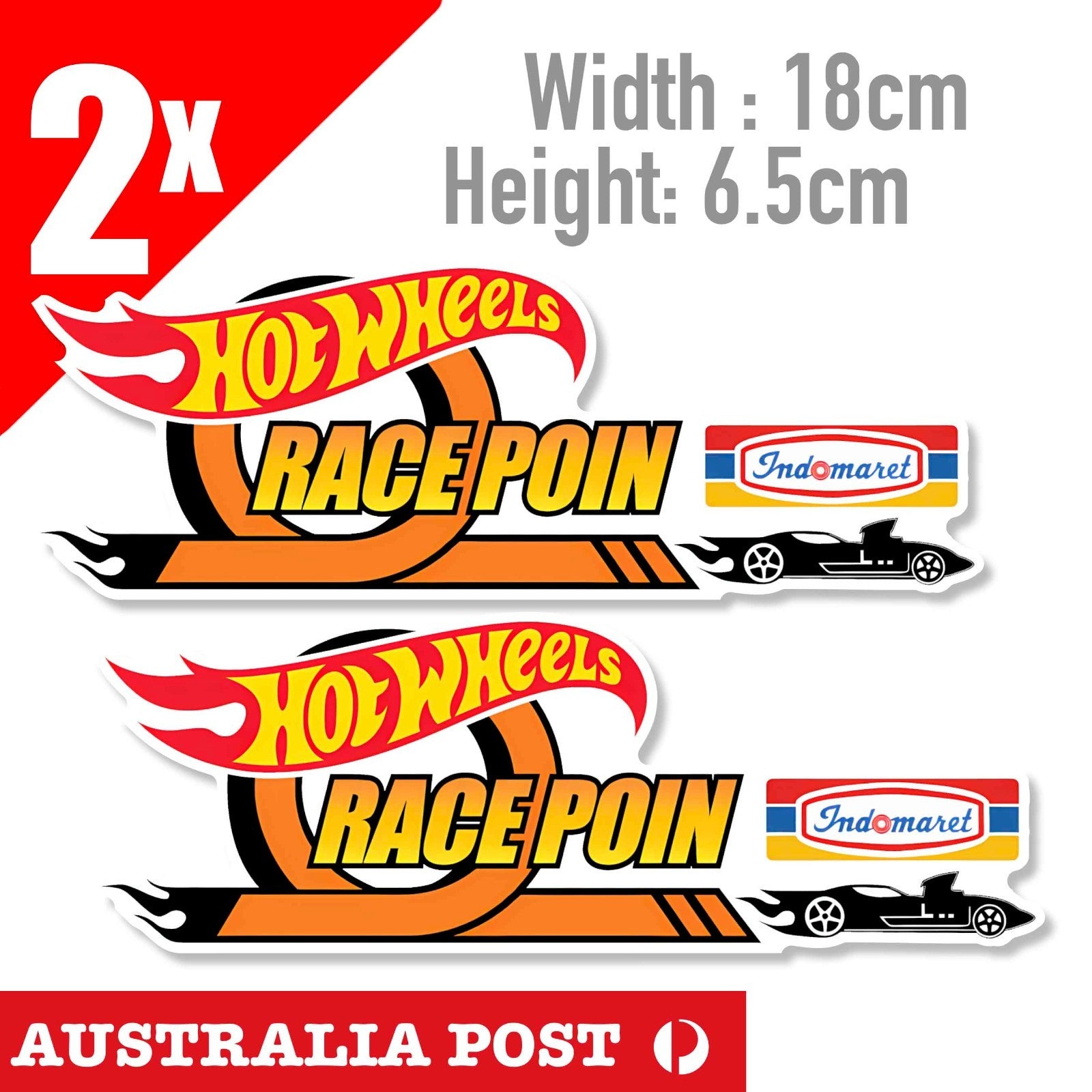 HOT WHEELS RACCE POINT Logo  Sticker