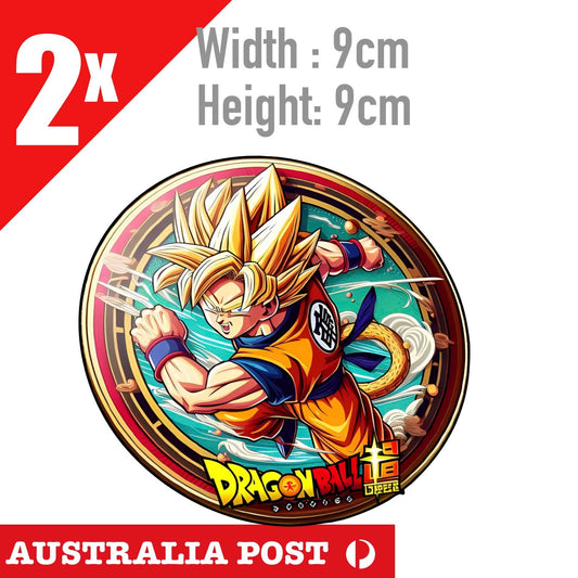 DRAGON BALL Z Round Badge Laptop , Car  Vinyl  Sticker