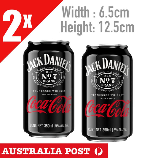 Coca Cola CAN Jack Daniel Whiskey Skull Label Funny Stickers