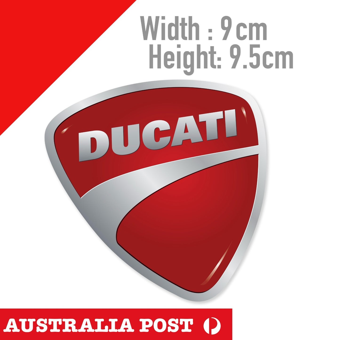 DUCATI Logo Badge, Motorcycle, MotorSport , MotoGP Sticker
