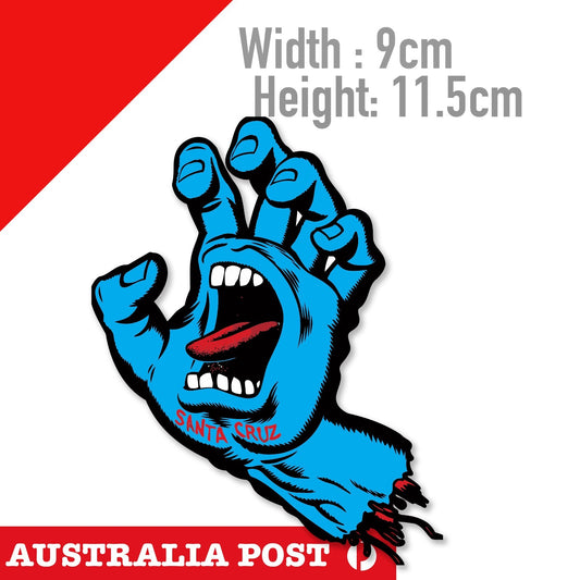 SANTA CRUZ Screaming Hand  Santa Cruze Logo , Screaming Hand  Logo Sticker