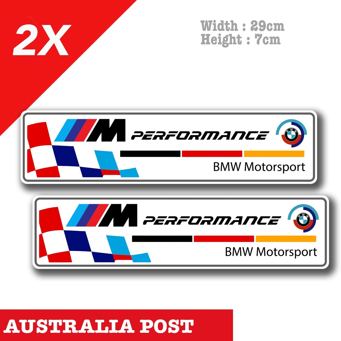 BMW Motorsport PERFORMANCE M Series BMW Logo Stickers