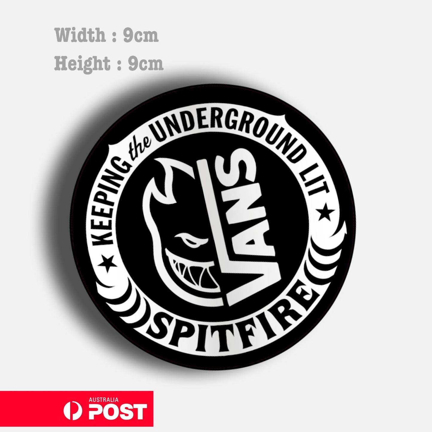 Vans Spitfire - Keeping the Underground Lit   Laptop , Car  Decal Sticker 