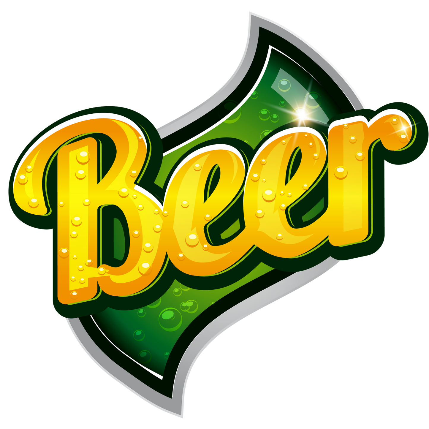 Beer Logo  Laptop , Car  Vinyl  Sticker 