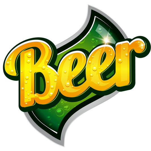 Beer Logo  Laptop , Car  Vinyl  Sticker 