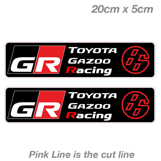 Toyota 86 Gazoo Racing GR Laptop , Car  Vinyl  Sticker 