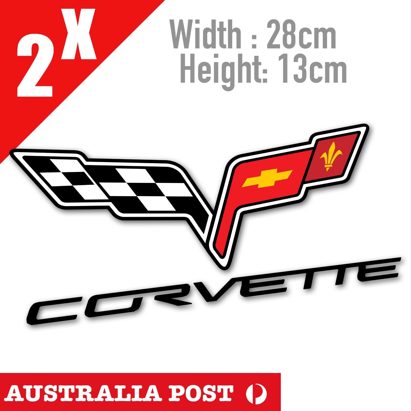 Chevrolet Corvette C6 Logo Stickers