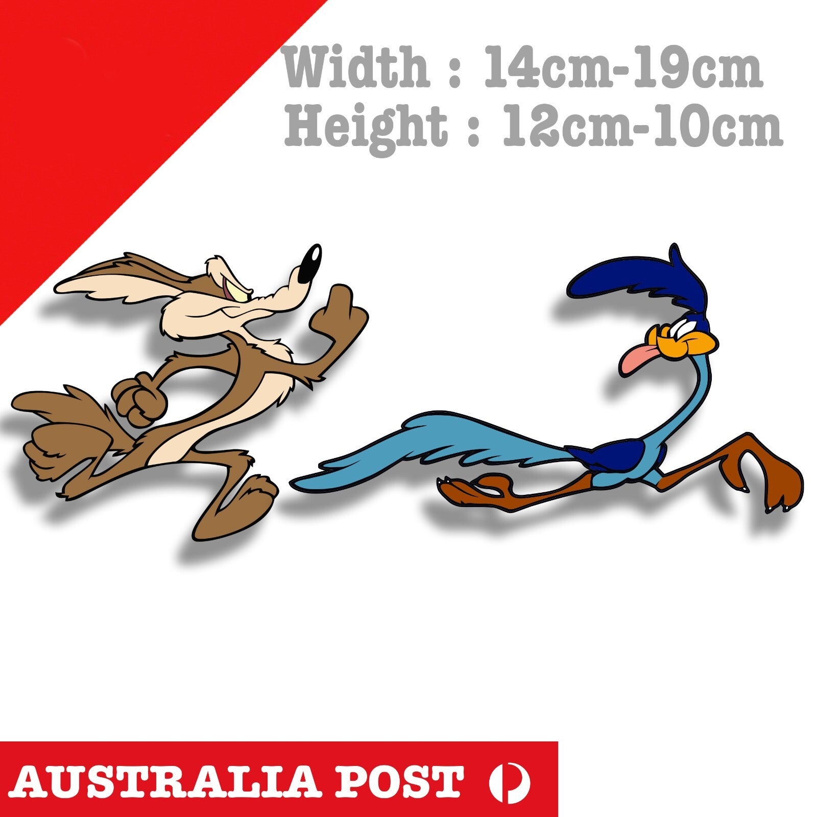 Road Runner and Wile E Coyote Funny  Vinyl  Stickers