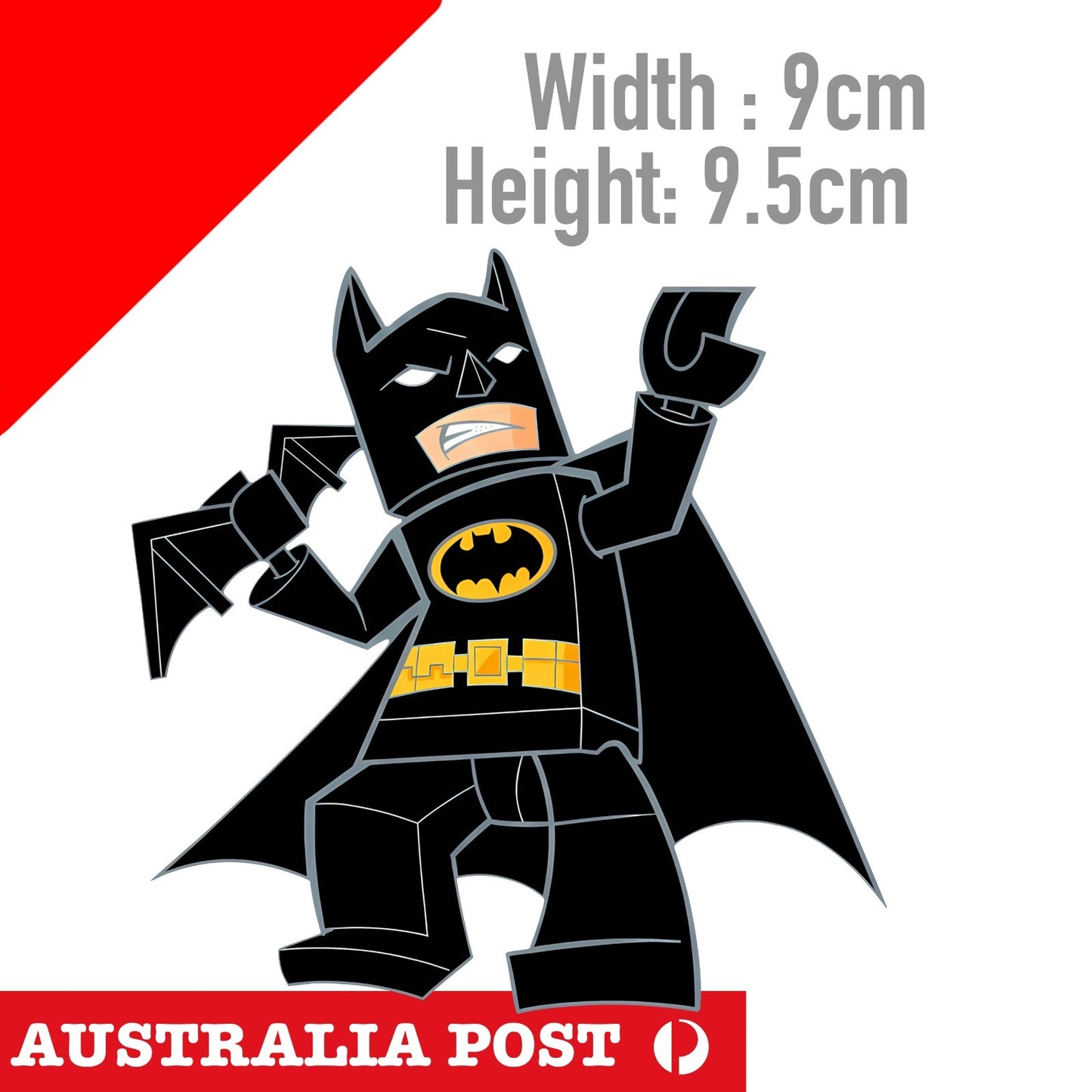 Lego BATMAN , DARK KNIGHT  Figuring Decal , Batman   Sticker