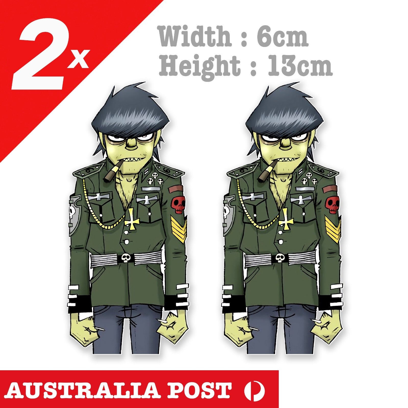 Murdoc Gorillaz, Gorillaz Music Band Sticker