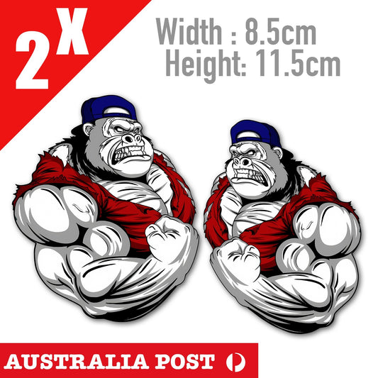 Angry Muscle Gym Gorilla  Stickers