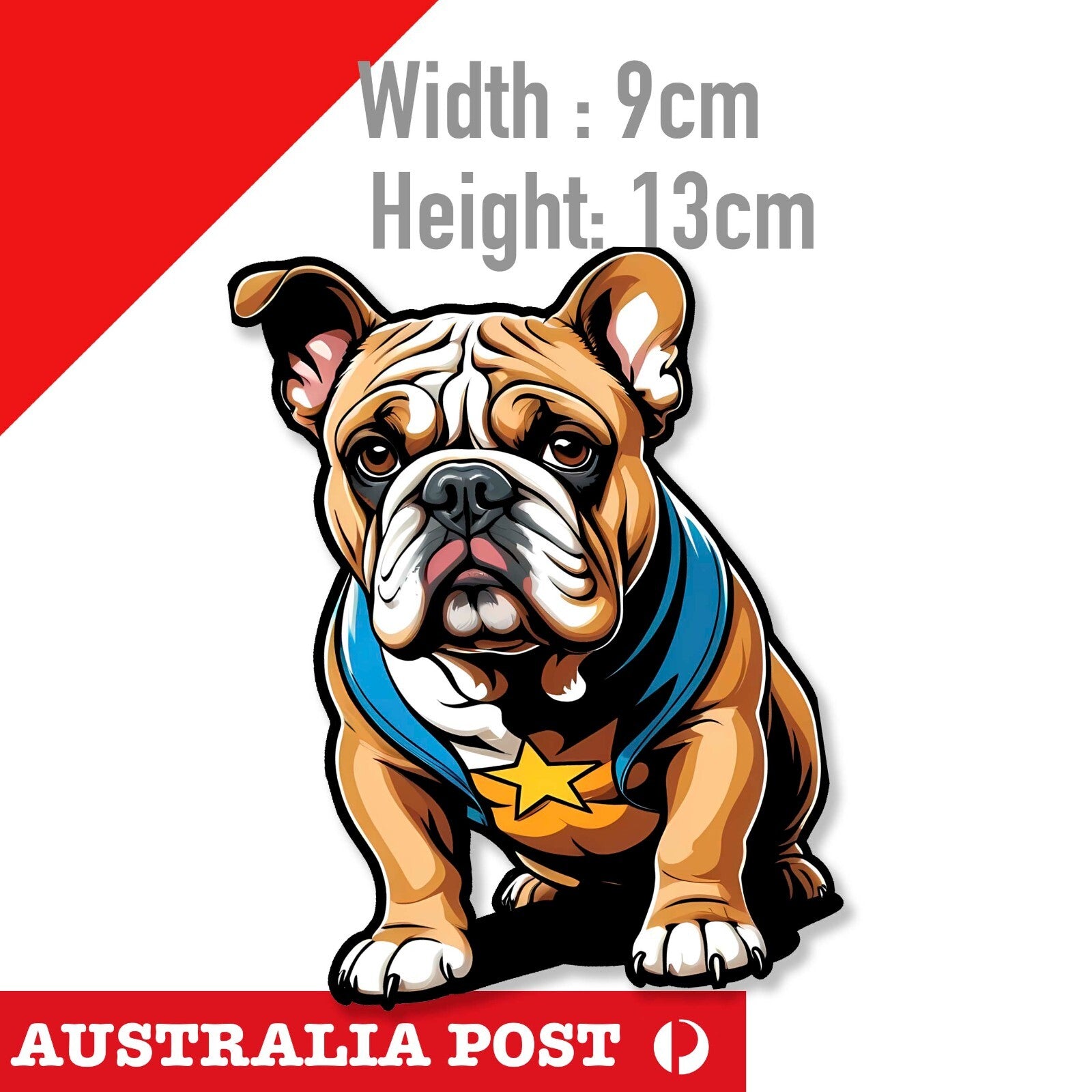 Bull Dog , Cute Dog  Decal Sticker