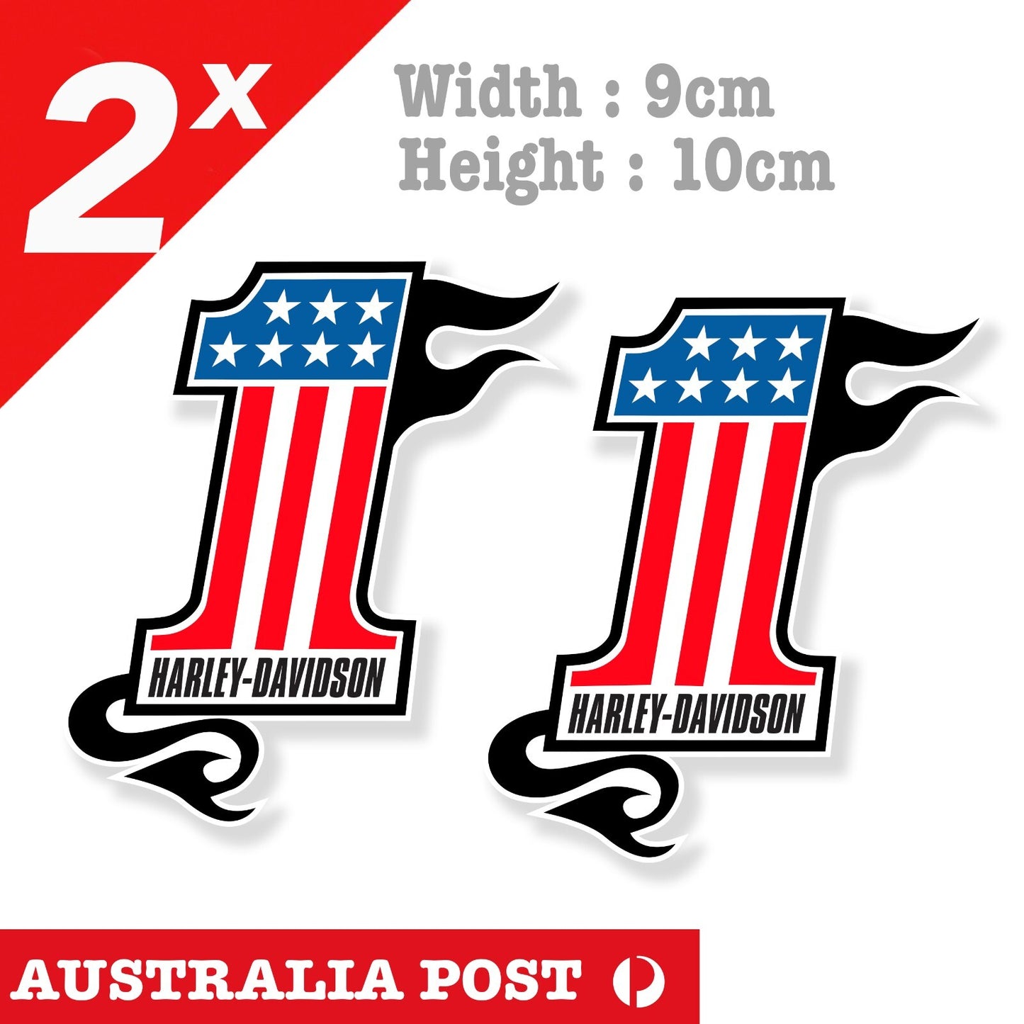 Harley-Davidson 1 Logo Devil Tail, Helmet, Motorcycle, Fuel Tank Sticker