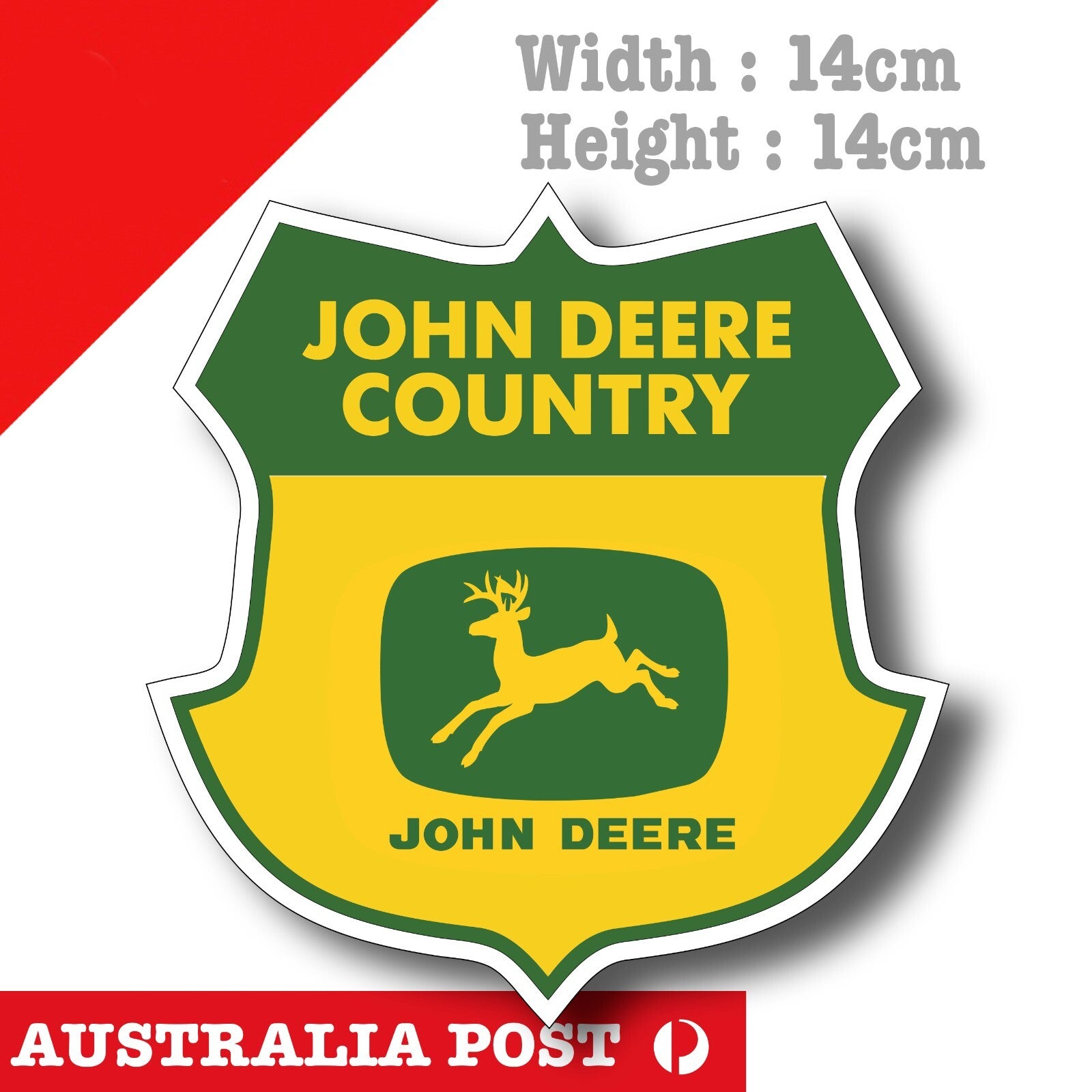 John Deere Country Logo , Farming Machinery Sticker