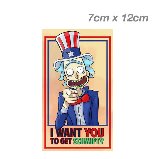 Rick and Morty - I want you to Get Schiwfty  Laptop , Car  Vinyl  Sticker 