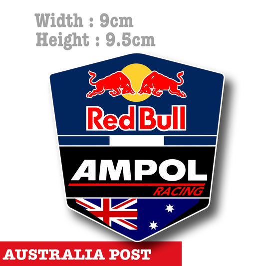 AMPOL Racing , Red BULL AMPOL Racing Badge   Sticker