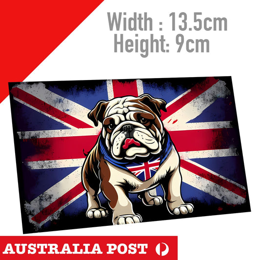 British Bull Dog, British Flag , Bulldog Sticker