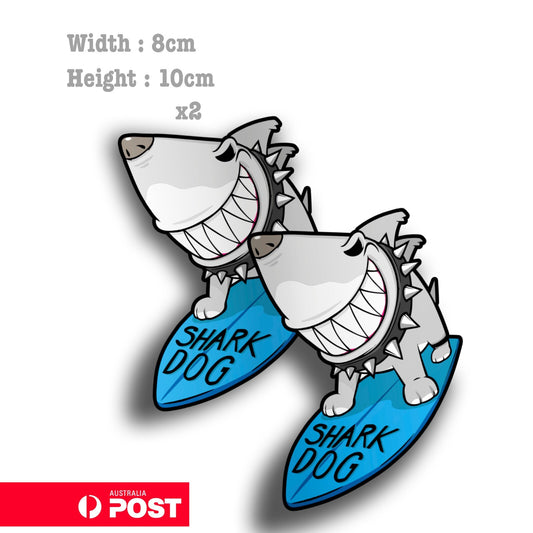 Bull Terrier Dog  Surfer funny  Dog Sticker