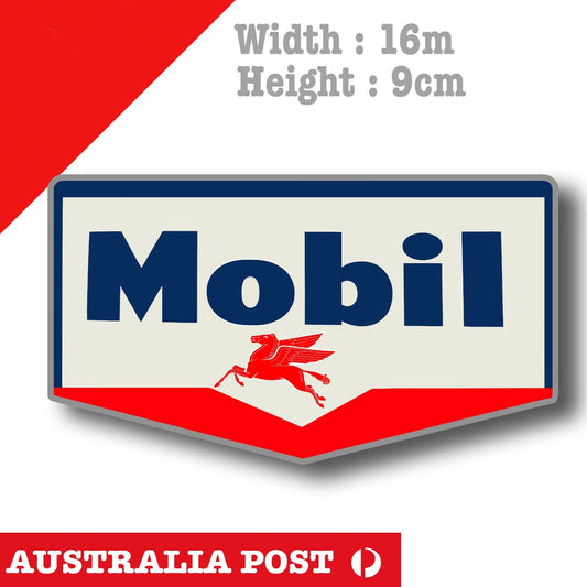 Mobil Pegasus Gas Station Sign Sticker