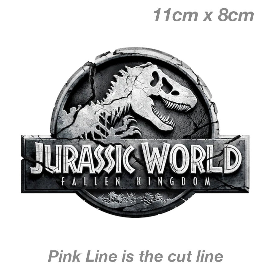 JURASSIC PARK Fallen Kingdom Logo Laptop , Car  Vinyl  Sticker 