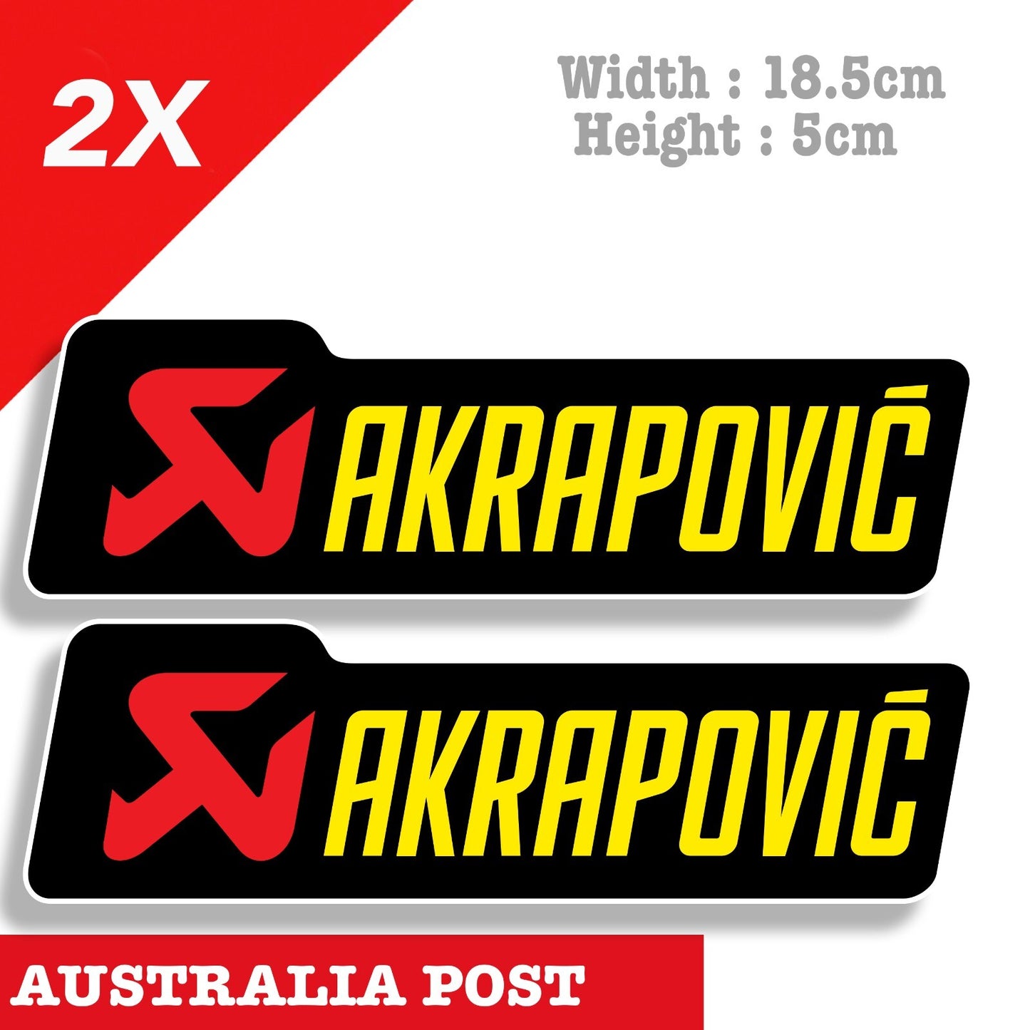 AKRAPOVIC Exhaust System Logo Banner Stickers