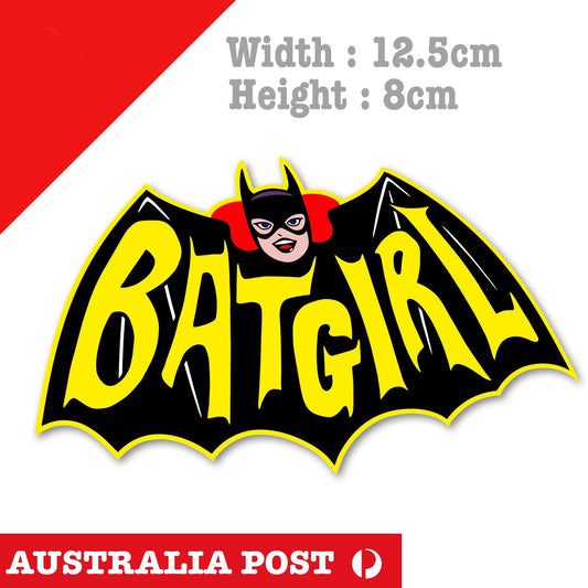 Batman Logo Funny Bat-Girl, Car, Toolbox, Fridge, Window Decal Sticker