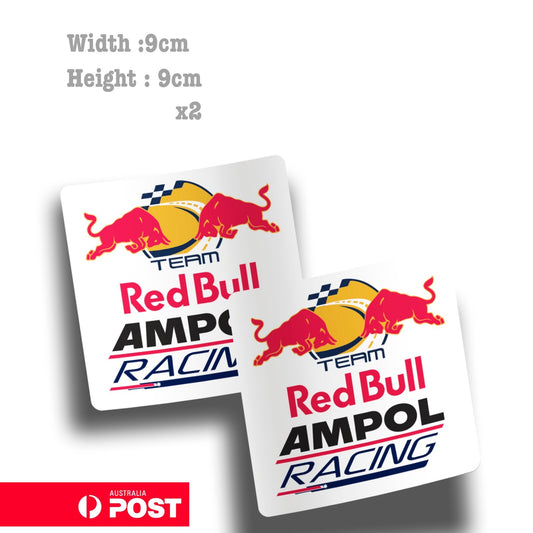 Red Bull AMPOL Racing Team x2  Sticker 