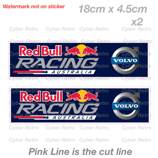 VOLCO Logo Red Bull Racing Australia Truck, Ute Car 4x4  Vinyl Sticker