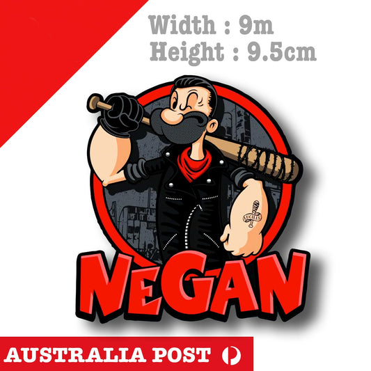POP EYE Sailor As NEGAN, The Walking Dead Funny Negan Sticker