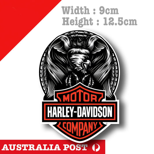 Harley Davidson Eagle Logo, Harley Davidson Motorcycle Logo,Dyna Tank Sticker