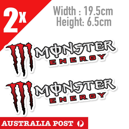 Monster Energy Drink RED Logo, Bar, Toolbox , Fridge , Bar Vinyl  Sticker
