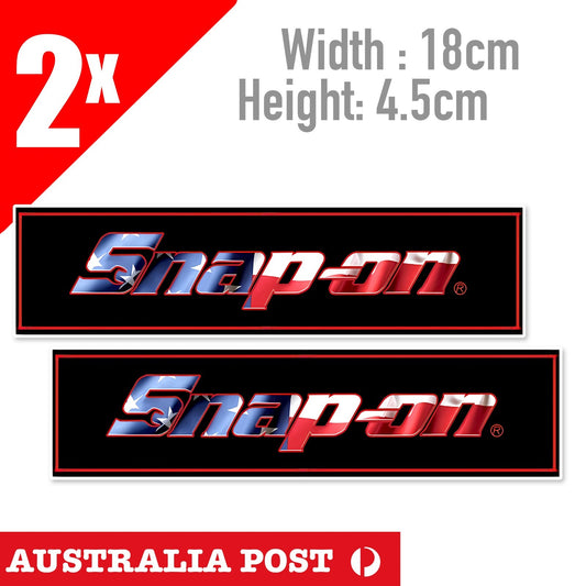 SNAP-ON High Performance Tools Banner , American Flag Logol Banner Sticker