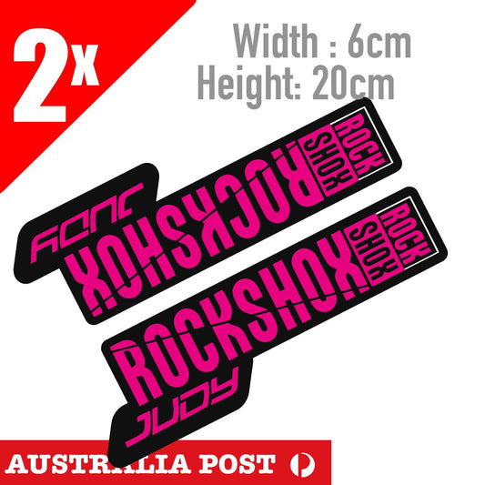 Rockshox JUDY - Front Suspension Decal Biycle MTB MX PINK  Sticker