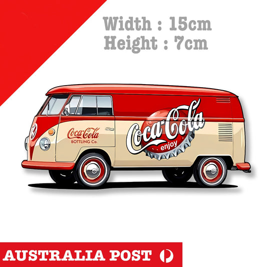 COCA COLA Enjoy Cold Vintage Old Retro Car  Sticker