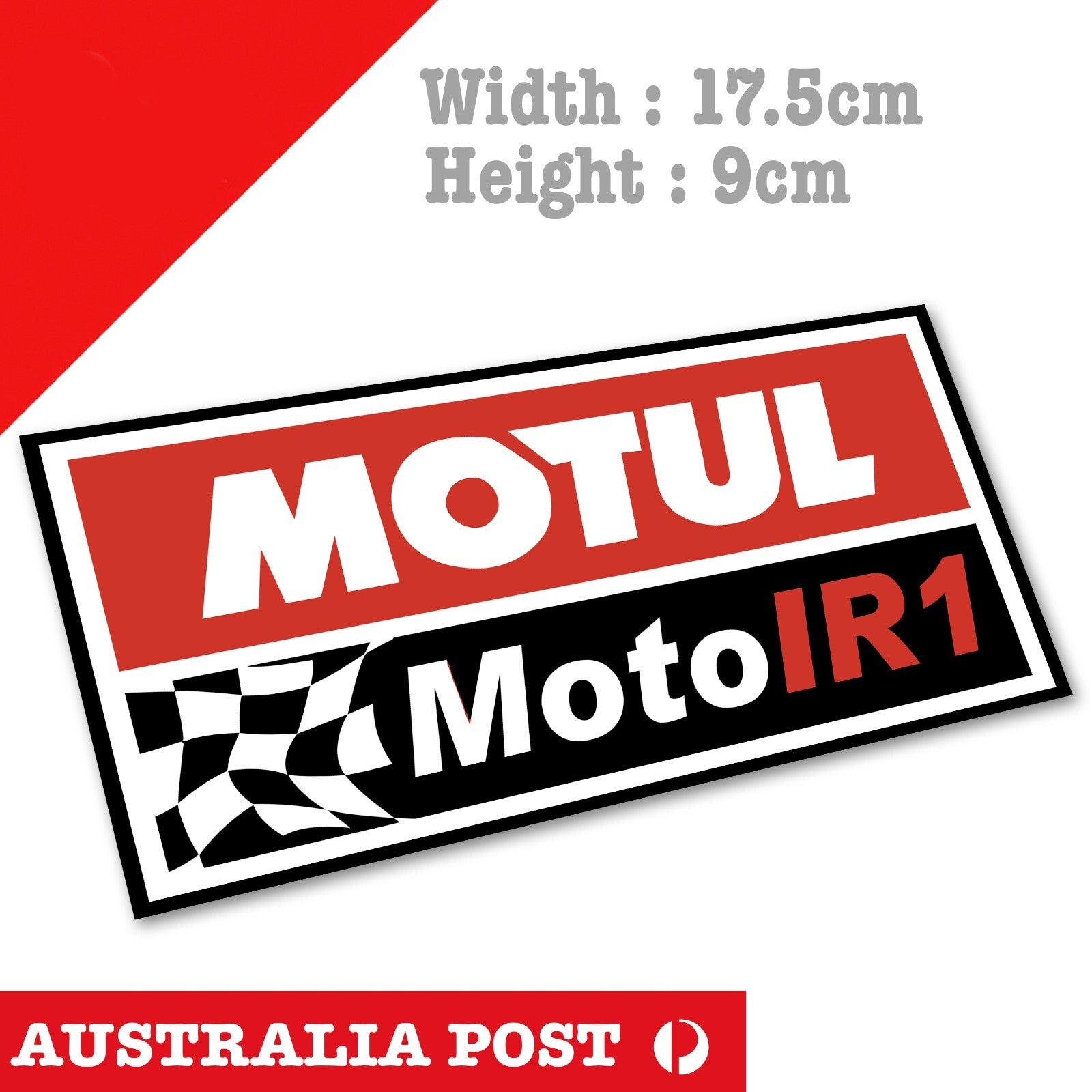 MOTUL Moto IR1 Logo  Laptop , Car  Vinyl  Sticker