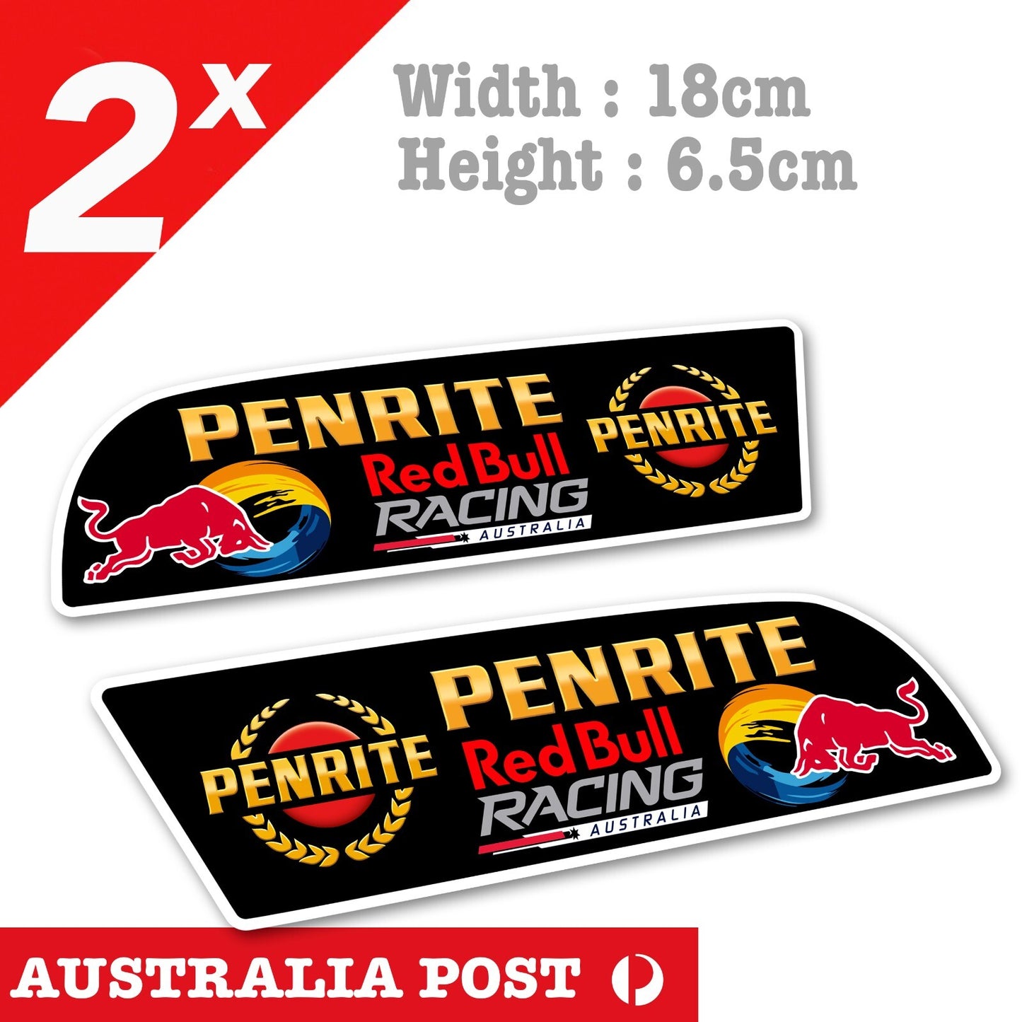 Red Bull Racing Australia PENRITE Logo Decal Stickers