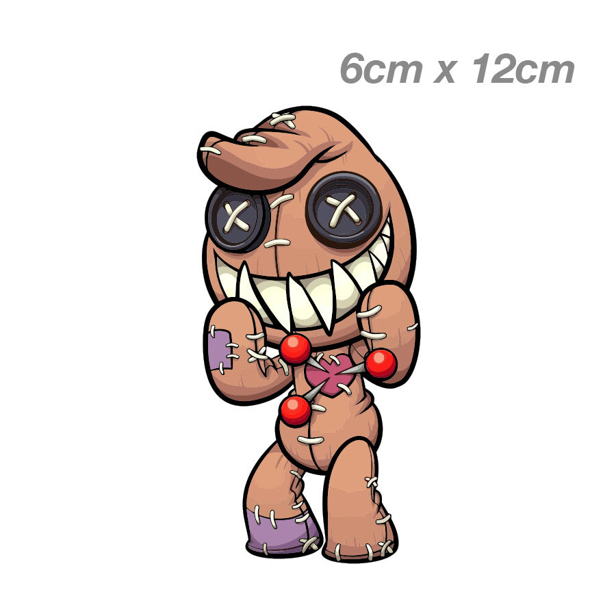 VooDoo Doll Funny Laptop , Car  Vinyl  Sticker 