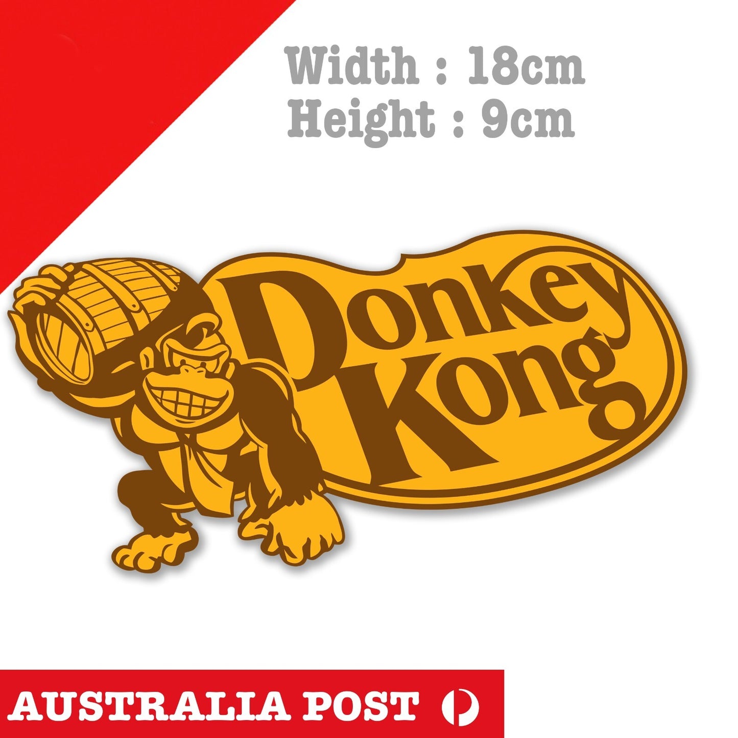 Super Mario Donkey Kong Slap Logo ,Laptop , Car , Game Sticker