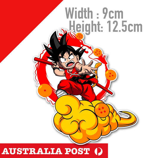DRAGON BALL Z , SON GOKU Flying nimbus Cartoon Character Sticker