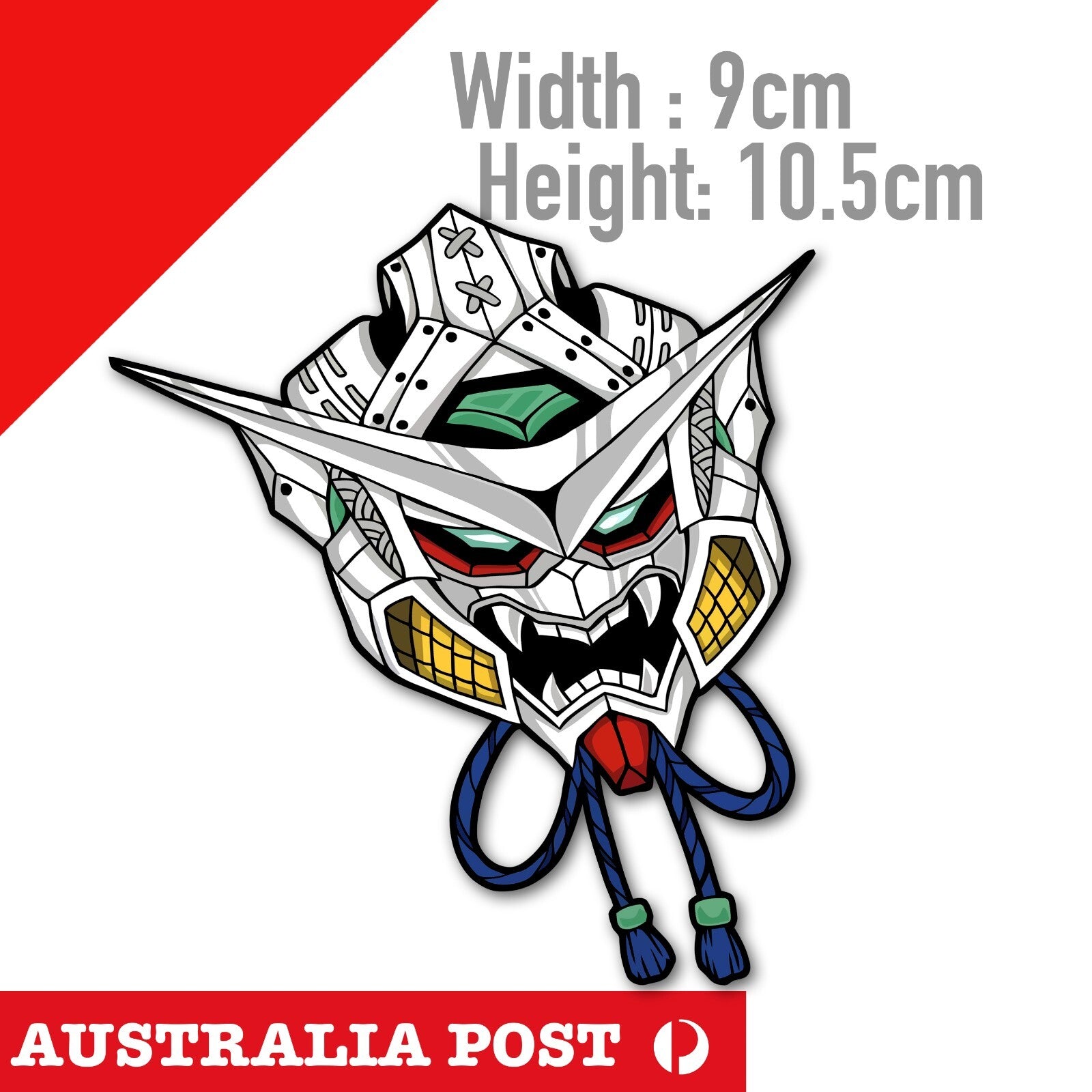 Gundam  ONI MASK Japan sun Flag JDM  Laptop , Car  Decal Sticker