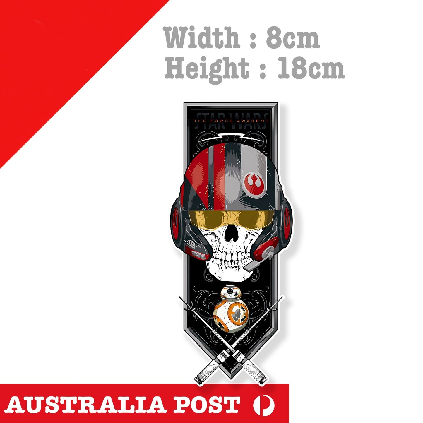 Star Wars Sky Walker Pilot Banner, Star Wars, lightsaber  Sticker