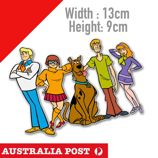 Scooby Doo Dog and Mystery Incorporated Gang Sticker