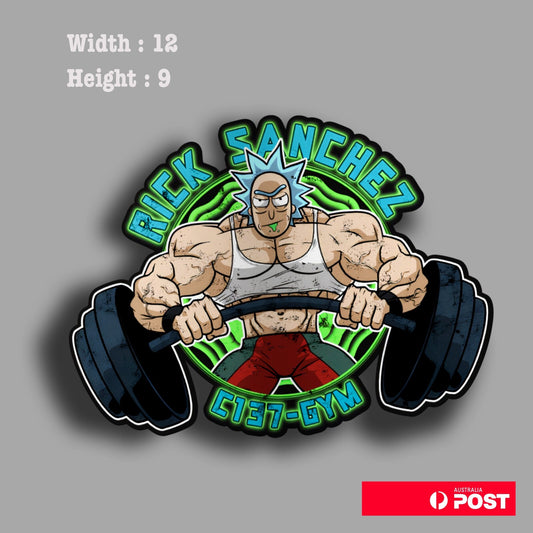 Rick and Morty - Rick Sanchez GYM Vinyl Sticker