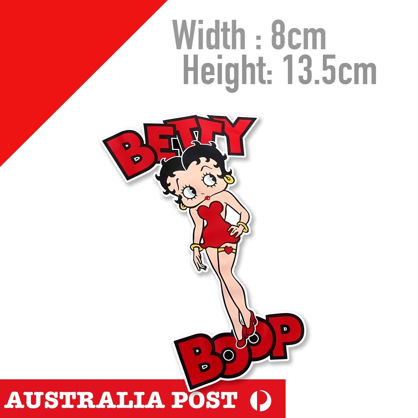 Betty Boop RED DRESSS  Sticker
