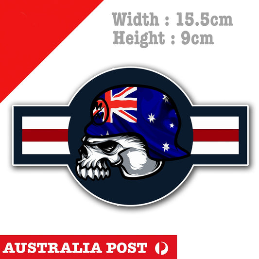 Metal Mulisha ,Motocross Dirt Bike 4x4 Off Road Australian Flag Helmet Sticker