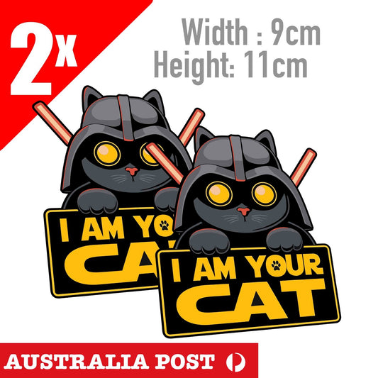 Darth Vader Star Wars  I am your CAT Funny Laptop , Car  Decal Sticker