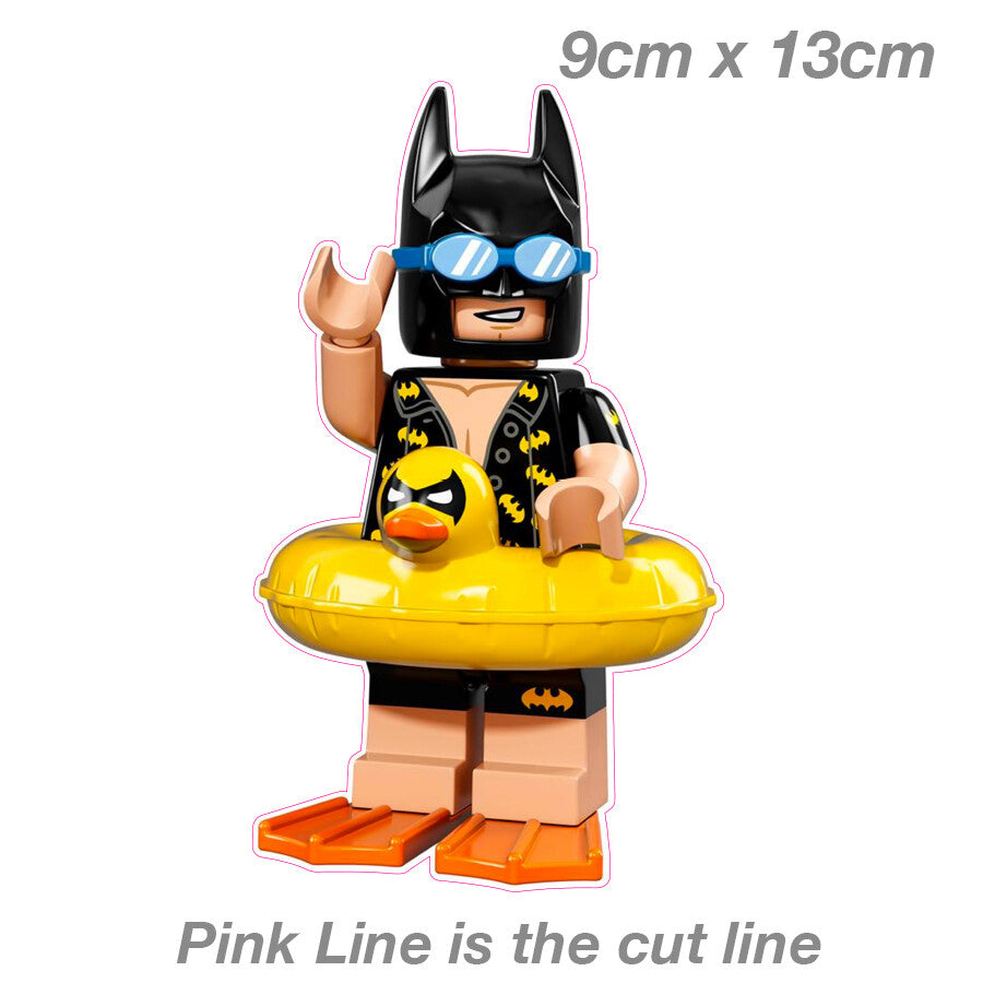 Batman Funny Lego Funny Laptop , Car  Vinyl  Sticker 