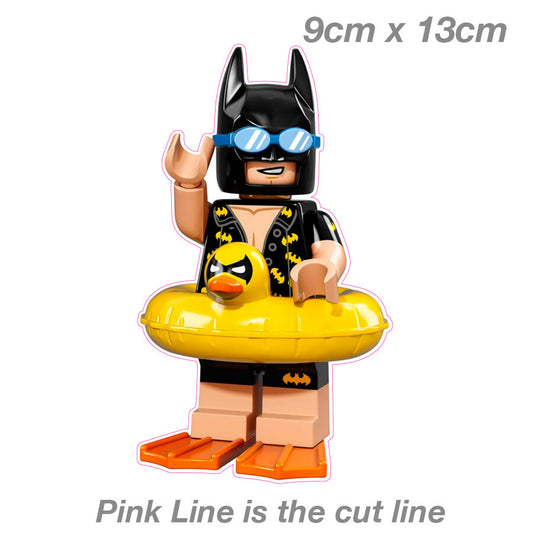 Batman Funny Lego Funny Laptop , Car  Vinyl  Sticker 