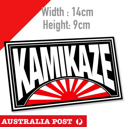 KAMIKAZE KLAN, Rising SUN Flag Drift Pro AM JDM  Laptop , Car  Decal Sticker