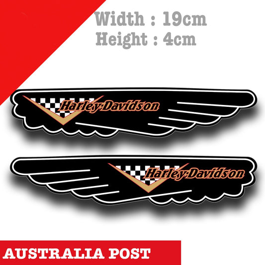 Harley Davidson Motorcycle Eagle Wings Logo  ,Fuel Tank, Helmet Decal Stickers